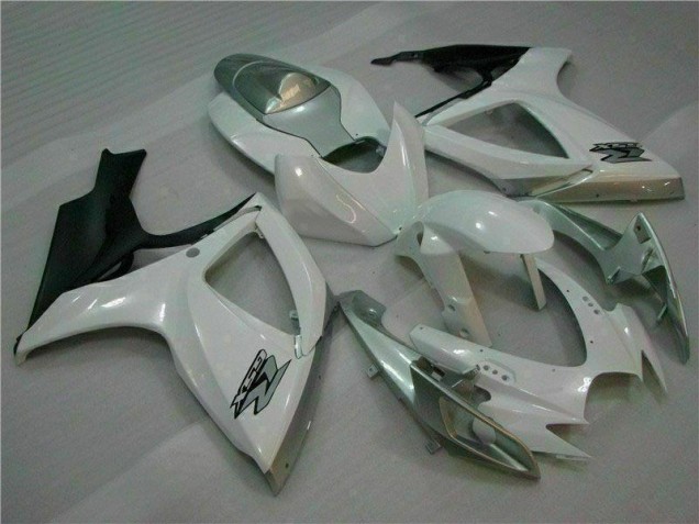 White Silver 06-07 GSXR 600/750 Motorcycle Bodywork White Silver 06-07 GSXR 600/750 Motorcycle Bodywork