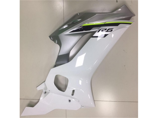 White Silver 17-21 YZF R6 Motorcycle Fairings White Silver 17-21 YZF R6 Motorcycle Fairings