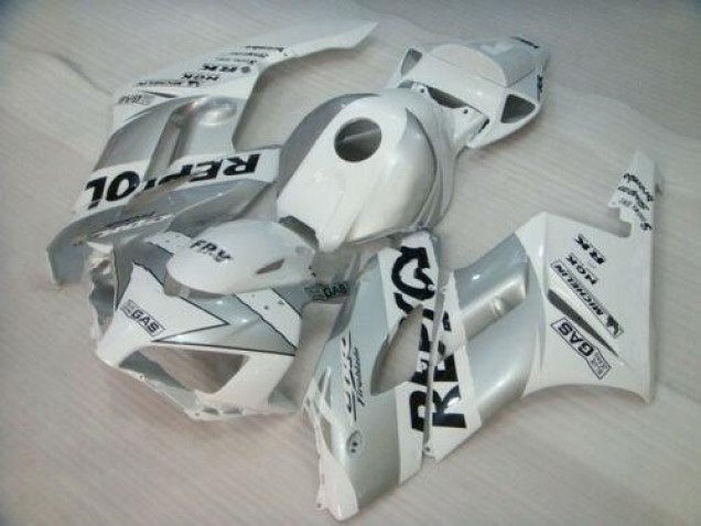 White Silver Black Repsol 04-05 CBR1000RR Motorcycle Fairing White Silver Black Repsol 04-05 CBR1000RR Motorcycle Fairing