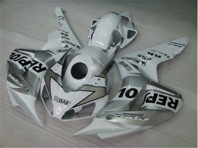 White Silver Black Repsol 04-05 CBR1000RR Motorcycle Fairings White Silver Black Repsol 04-05 CBR1000RR Motorcycle Fairings