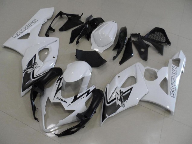 White and Black 05-06 GSXR 1000 Motorcycle Fairings White and Black 05-06 GSXR 1000 Motorcycle Fairings