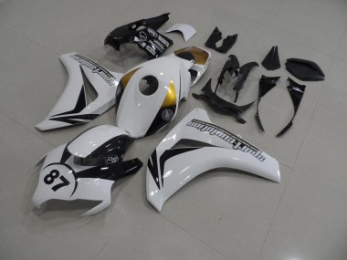 White and Black 87 08-11 CBR1000RR Motorcycle Fairings