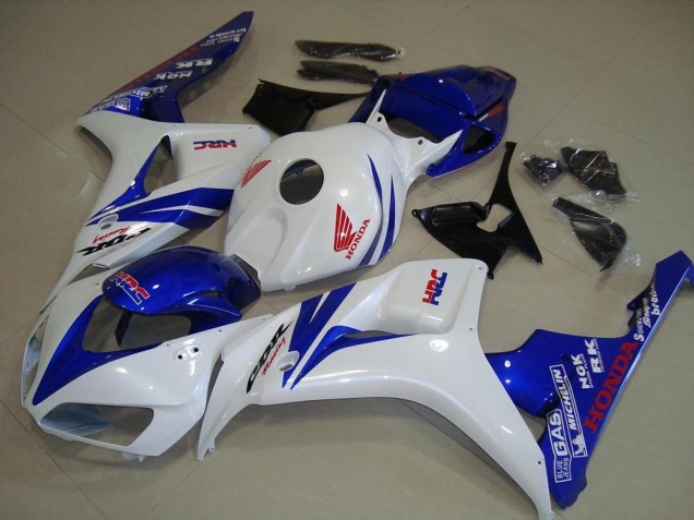 White and Blue 06-07 CBR1000RR Motorcycle Fairings White and Blue 06-07 CBR1000RR Motorcycle Fairings