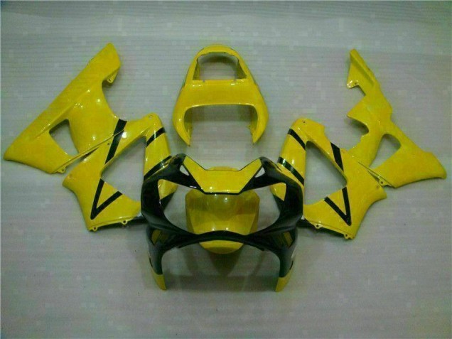 Yellow 00-01 CBR900RR 929RR Motorcycle Fairings Yellow 00-01 CBR900RR 929RR Motorcycle Fairings