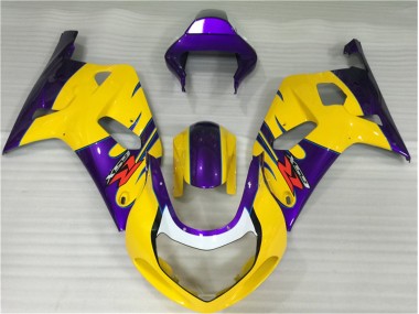 Yellow 01-03 GSXR 600/750 Motorcycle Fairing