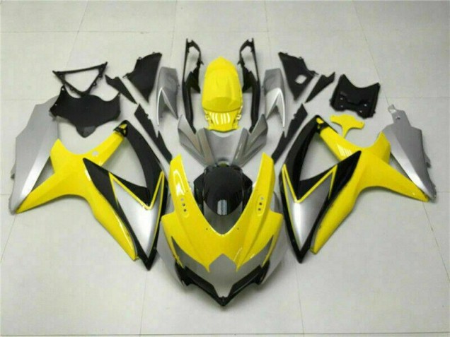 Yellow 08-10 GSXR 600/750 Motorcycle Fairings