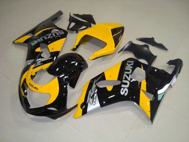Yellow Black 01-03 GSXR 750 Motorcycle Fairings
