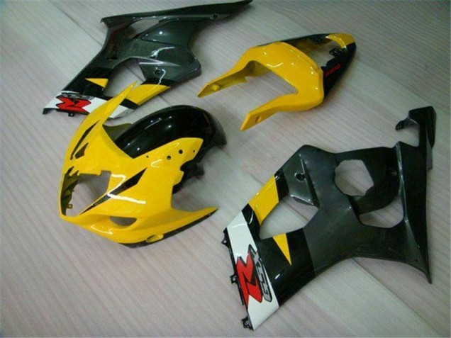 Yellow Black 03-04 GSXR 1000 Motorcycle Fairings Yellow Black 03-04 GSXR 1000 Motorcycle Fairings