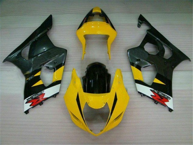 Yellow Black 03-04 GSXR 1000 Motorcycle Fairings Yellow Black 03-04 GSXR 1000 Motorcycle Fairings