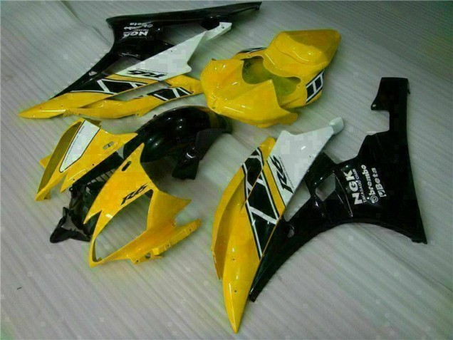 Yellow Black 06-07 YZF R6 Motorcycle Fairing Yellow Black 06-07 YZF R6 Motorcycle Fairing