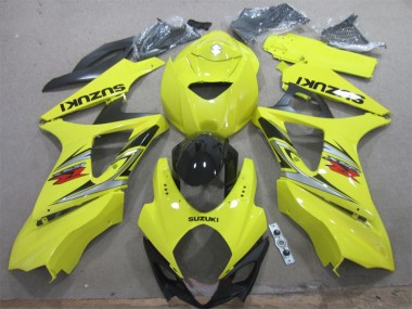 Yellow Black 07-08 GSXR 1000 Motorcycle Bodywork