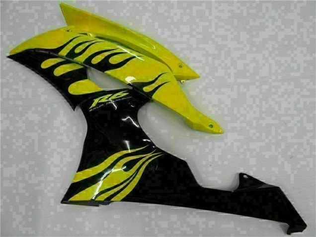 Yellow Black 08-16 YZF R6 Motorcycle Fairing Yellow Black 08-16 YZF R6 Motorcycle Fairing