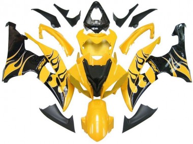 Yellow Black Flame R6 08-16 YZF R6 Motorcycle Fairings