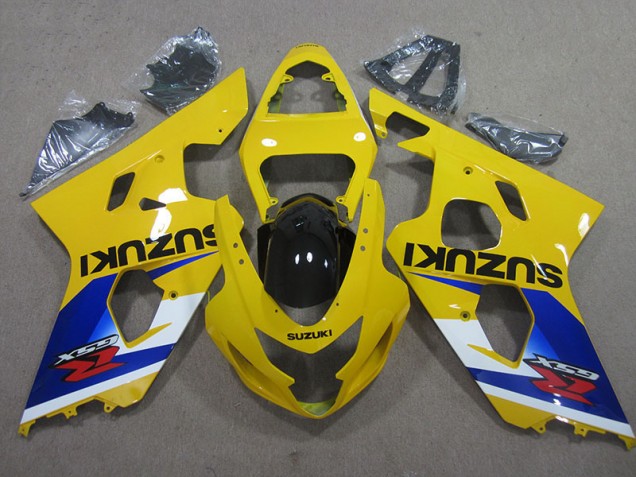 Yellow Blue 04-05 GSXR 600 Motorcycle Fairings Yellow Blue 04-05 GSXR 600 Motorcycle Fairings