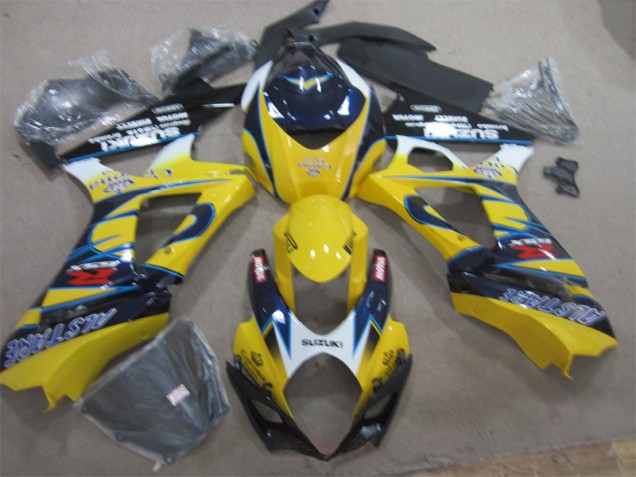 Yellow Blue 07-08 GSXR 1000 Motorcycle Fairings
