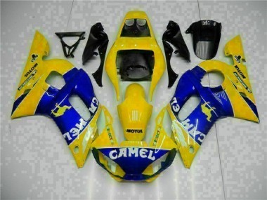 Yellow Blue 98-02 YZF R6 Motorcycle Fairings