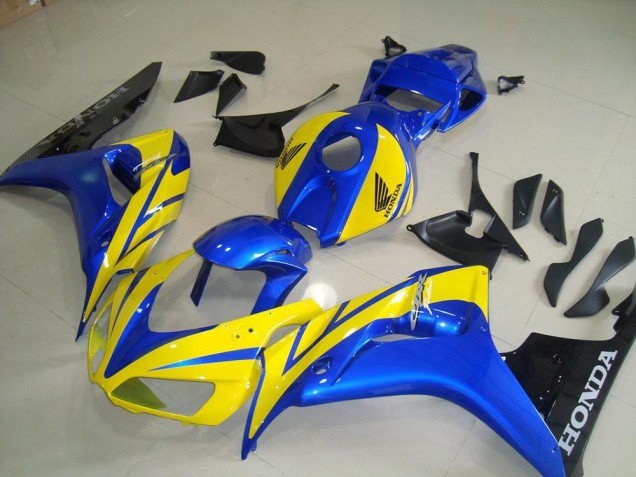 Yellow Blue Black 06-07 CBR1000RR Motorcycle Fairings Yellow Blue Black 06-07 CBR1000RR Motorcycle Fairings