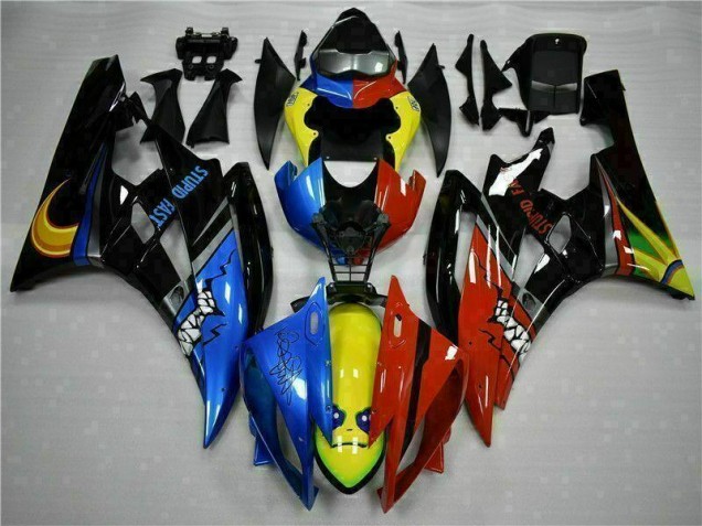 Yellow Blue Red 06-07 YZF R6 Motorcycle Fairings Yellow Blue Red 06-07 YZF R6 Motorcycle Fairings