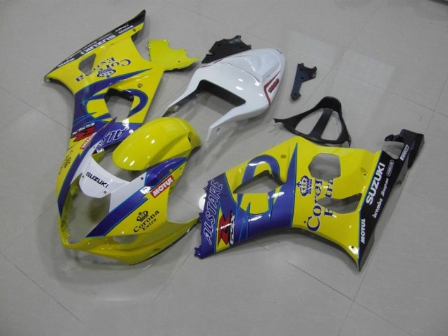 Yellow Corona 03-04 GSXR 1000 Motorcycle Fairings