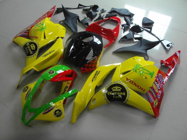 Yellow Corona Extra 09-12 CBR600RR Motorcycle Fairings Yellow Corona Extra 09-12 CBR600RR Motorcycle Fairings