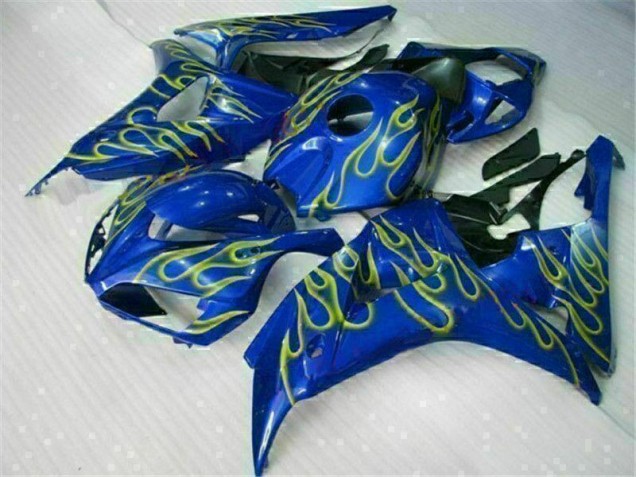Yellow Flame Blue 06-07 CBR1000RR Motorcycle Fairings Yellow Flame Blue 06-07 CBR1000RR Motorcycle Fairings