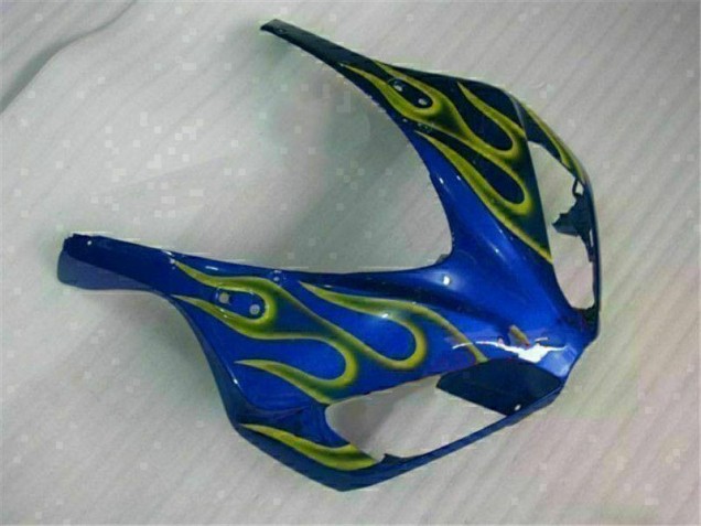 Yellow Flame Blue 06-07 CBR1000RR Motorcycle Fairings Yellow Flame Blue 06-07 CBR1000RR Motorcycle Fairings