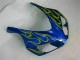 Yellow Flame Blue 06-07 CBR1000RR Motorcycle Fairings Yellow Flame Blue 06-07 CBR1000RR Motorcycle Fairings