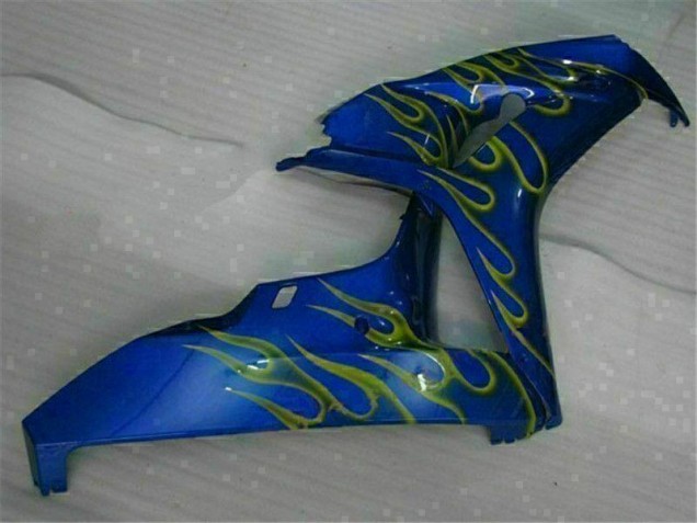 Yellow Flame Blue 06-07 CBR1000RR Motorcycle Fairings Yellow Flame Blue 06-07 CBR1000RR Motorcycle Fairings
