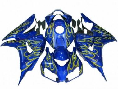 Yellow Flame Blue 06-07 CBR1000RR Motorcycle Fairings