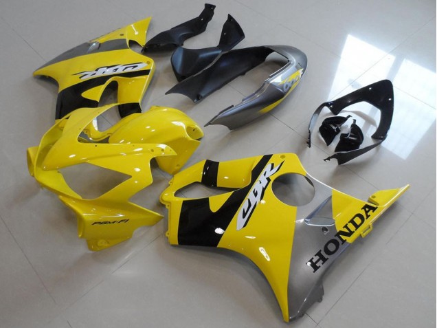 Yellow Grey 04-07 CBR600 F4i Motorcycle Fairing Yellow Grey 04-07 CBR600 F4i Motorcycle Fairing