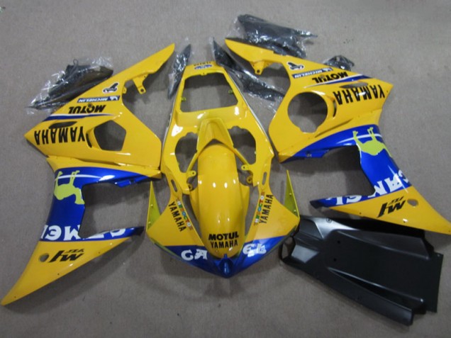 Yellow Motul 03-05 YZF R6 Motorcycle Fairings Yellow Motul 03-05 YZF R6 Motorcycle Fairings