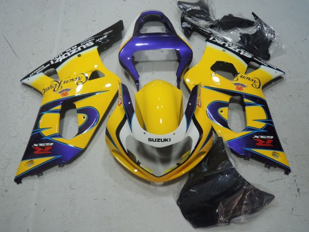 Yellow Purple 01-03 GSXR 600 Motorcycle Fairings Yellow Purple 01-03 GSXR 600 Motorcycle Fairings