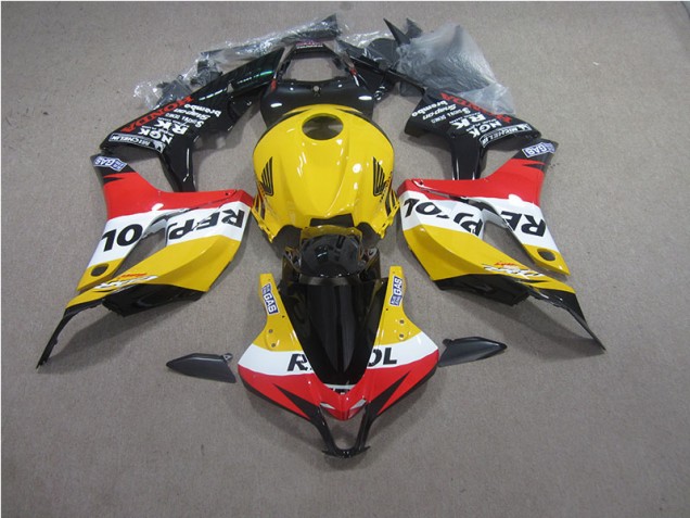 Yellow Red Black Repsol 07-08 CBR600RR Motorcycle Fairings Yellow Red Black Repsol 07-08 CBR600RR Motorcycle Fairings