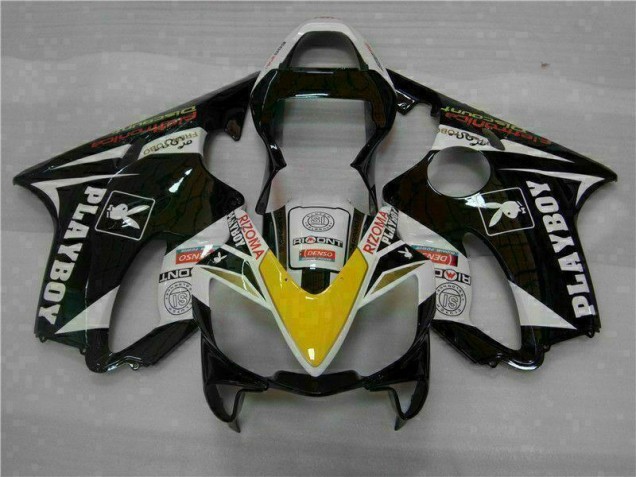 Yellow Silver Black Playboy 01-03 CBR600 F4i Motorcycle Fairings Yellow Silver Black Playboy 01-03 CBR600 F4i Motorcycle Fairings