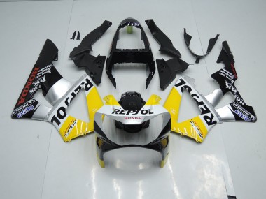 Yellow Silver Black Repsol 00-01 CBR900RR 929 Motorcycle Fairings
