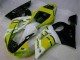 Yellow White 98-02 YZF R6 Motorcycle Fairings