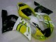 Yellow White 98-02 YZF R6 Motorcycle Fairings
