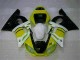 Yellow White 98-02 YZF R6 Motorcycle Fairings