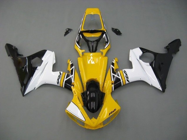 Yellow White Black 03-05 YZF R6 Motorcycle Fairings