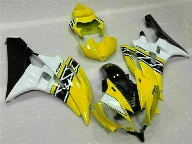 Yellow White Black 06-07 YZF R6 Motorcycle Fairing Yellow White Black 06-07 YZF R6 Motorcycle Fairing