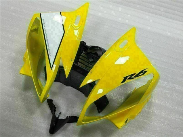 Yellow White Black 06-07 YZF R6 Motorcycle Fairing Yellow White Black 06-07 YZF R6 Motorcycle Fairing