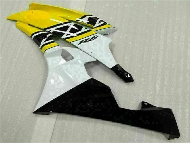 Yellow White Black 06-07 YZF R6 Motorcycle Fairing Yellow White Black 06-07 YZF R6 Motorcycle Fairing