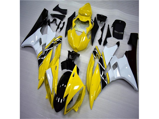 Yellow White Black 06-07 YZF R6 Motorcycle Fairings Yellow White Black 06-07 YZF R6 Motorcycle Fairings